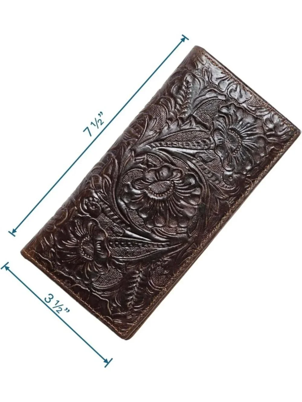 Vintage Leather Bifold Wallet for Men, RFID Blocking, Zipped Coin Purse & Card